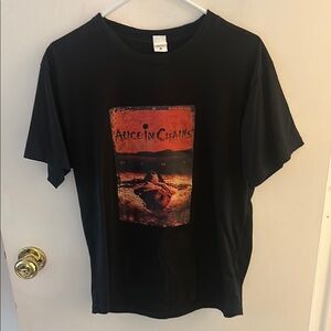 Alice in Chains Black Graphic T-Shirt